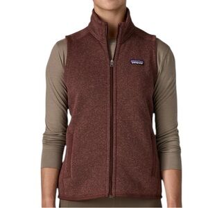 Patagonia Better Sweater Fleece Vest VGUC Maroon Medium Womens